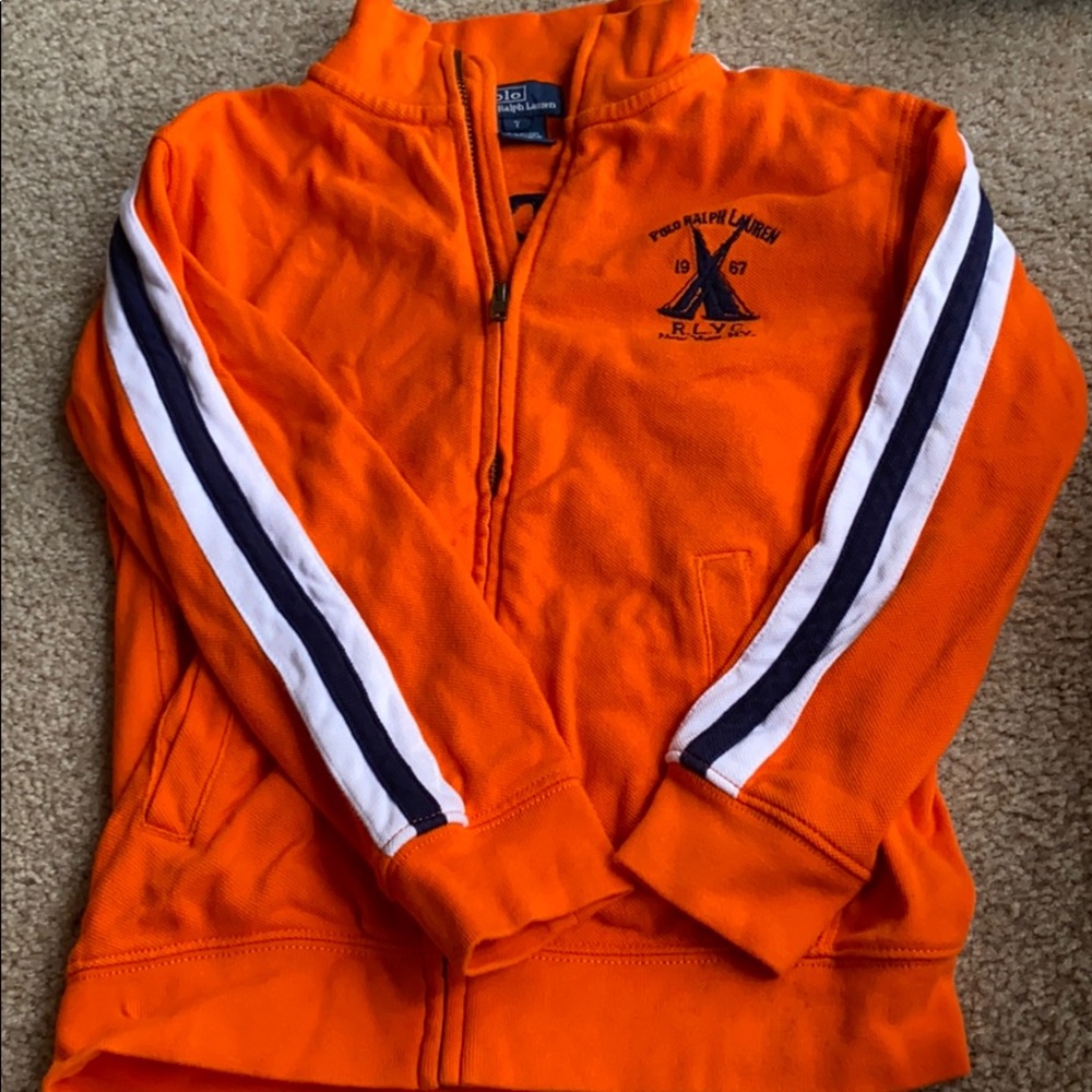 Polo boys zip up sweater